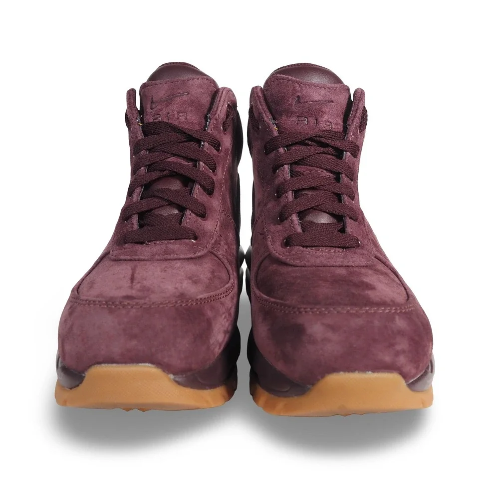Nike ACG‎ Air Max Goadome Men's 8 Deep Burgundy Gum Suede Boots 865031-602